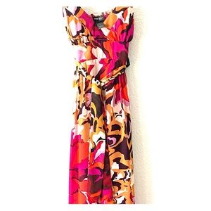 Floral fall sexy maxi